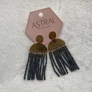 NWT Astral by Charlie Page beaded earrings